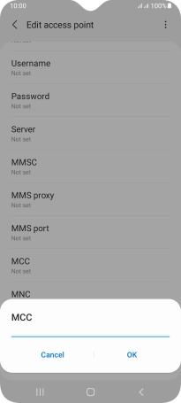 Key in 234 and press OK.