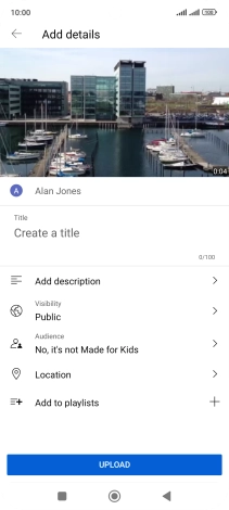Press the field below 