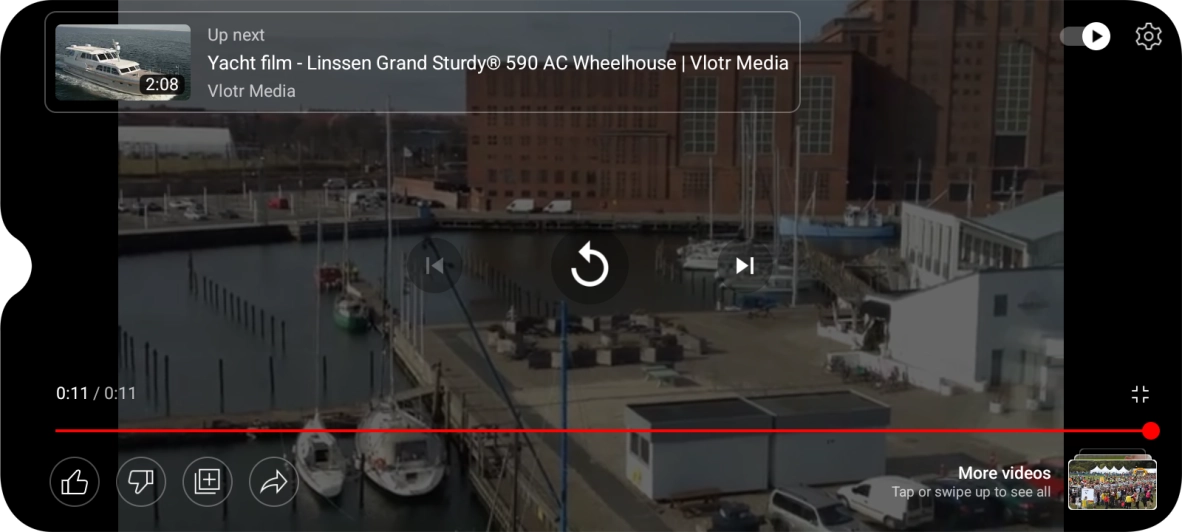 Press and hold anywhere on the screen.