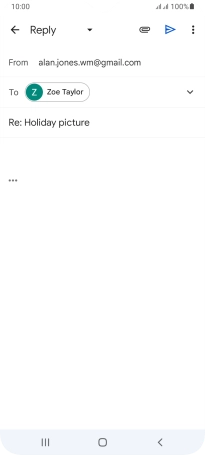 Press the text input field and key in the required text.