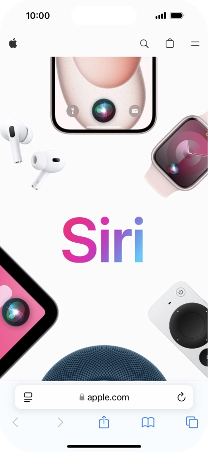 Slide your finger upwards starting from the bottom of the screen to return to the home screen.