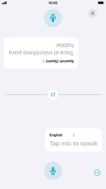 Press the end icon to end two-way view. Press the end icon to end two-way view.