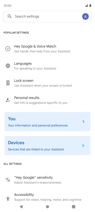 Press Hey Google and Voice Match.