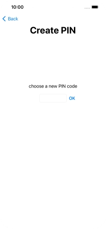 Key in a new four-digit PIN and press OK.