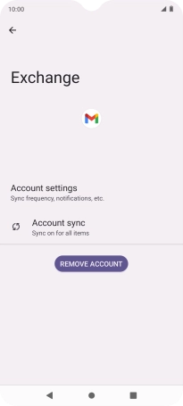 Press Account settings.