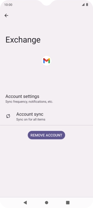Press Account settings.