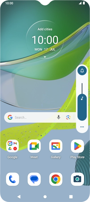 Press the sound icon to turn off vibration.