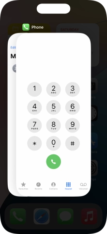 Slide upwards on the required application to end it.