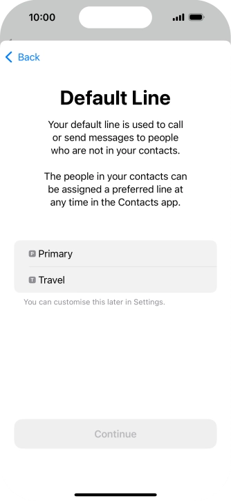 Press the required price plan.