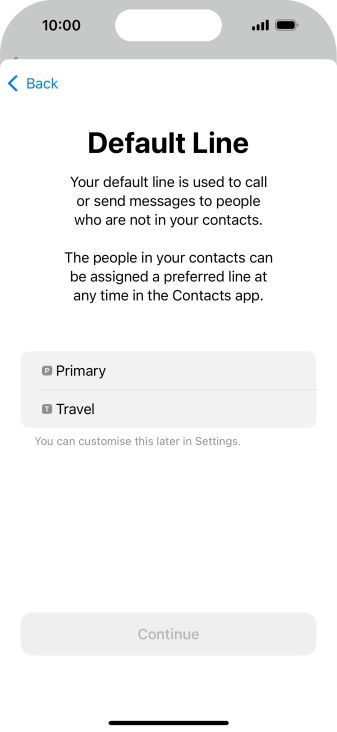 Press the required price plan.