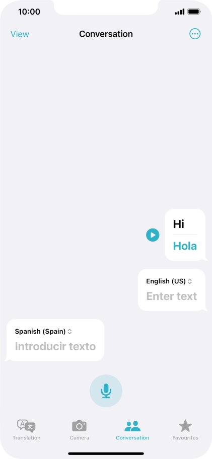 Press the menu icon.