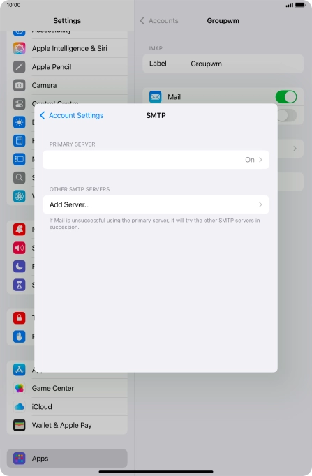 Press the field below 