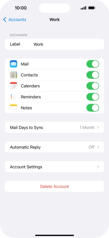 Press Account Settings.