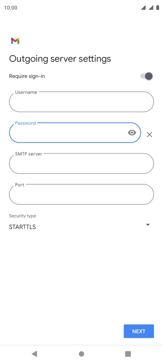 Press the field below 
