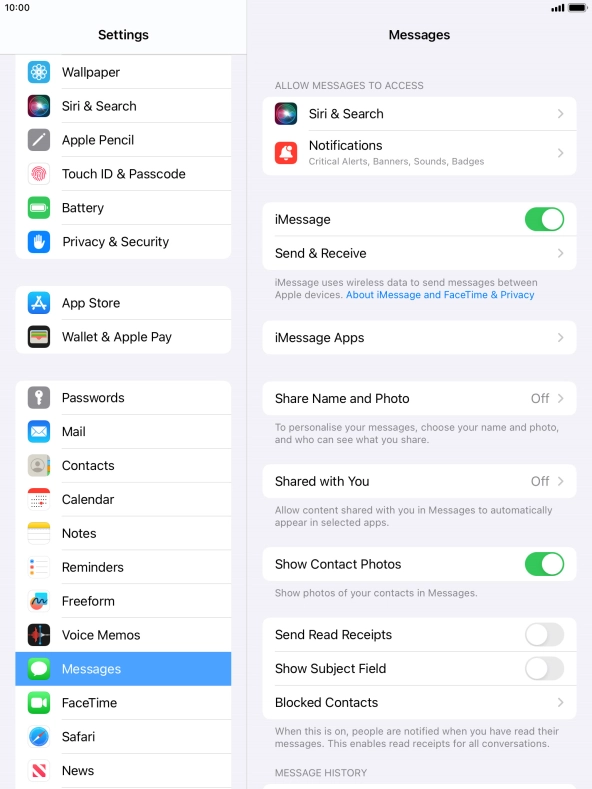 Press the Home key to return to the home screen.