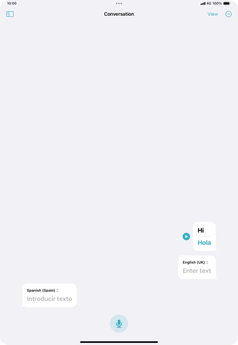 Press the menu icon.