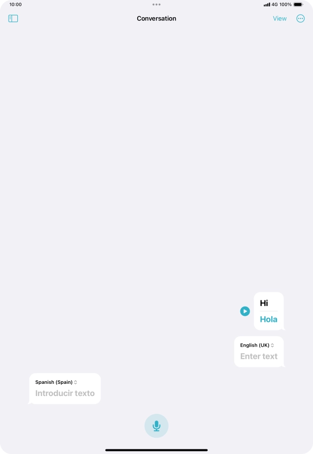 Press the menu icon.