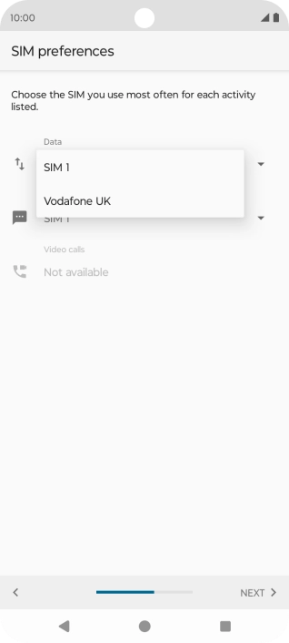 Press the required price plan. Press the required price plan.