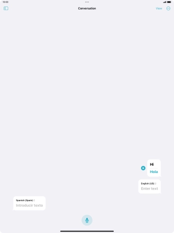 Press the menu icon.