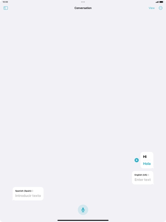 Press the menu icon.