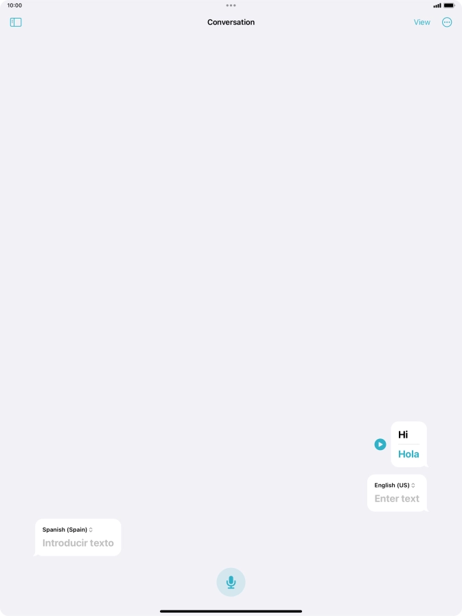 Press the menu icon.