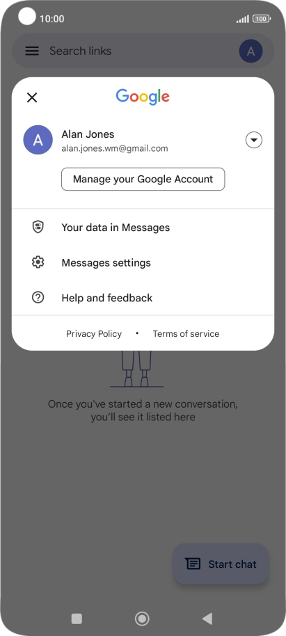 Press Messages settings.