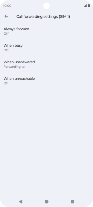 Press the Home key to return to the home screen.