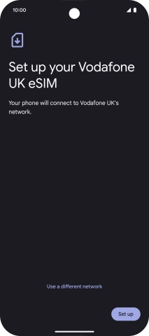 Press Set up. Press Set up.