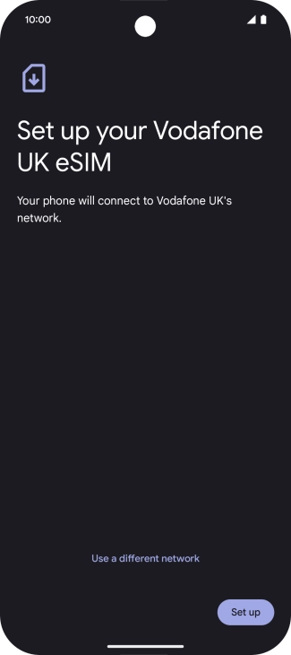 Press Set up. Press Set up.