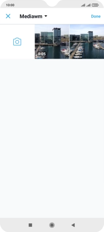 Press the required picture or video clip.