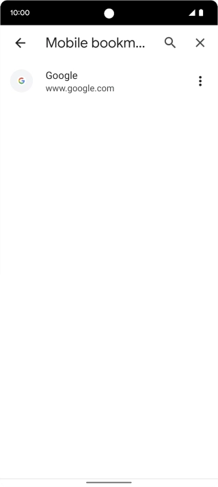 Press the required bookmark.