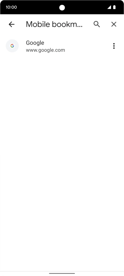 Press the required bookmark.