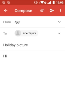 Press the attachment icon.
