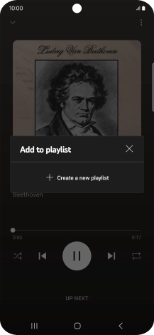 Press Create a new playlist.