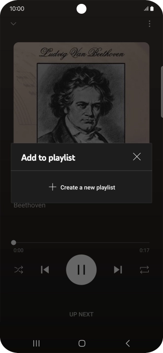 Press Create a new playlist.