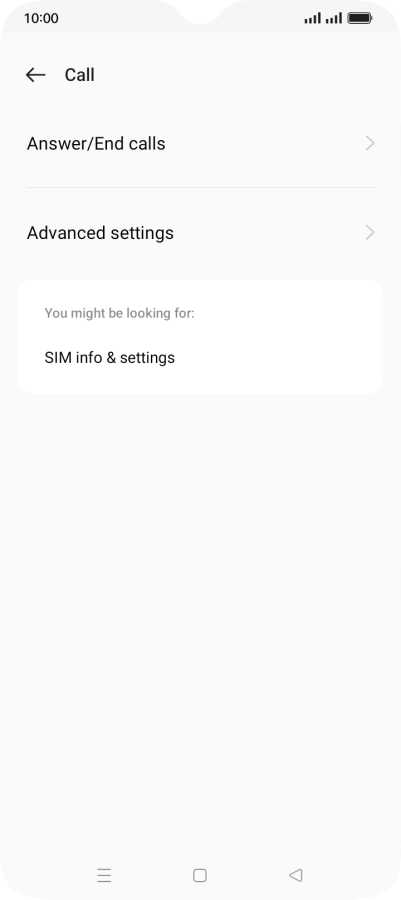 Press Advanced settings. Press Advanced settings.