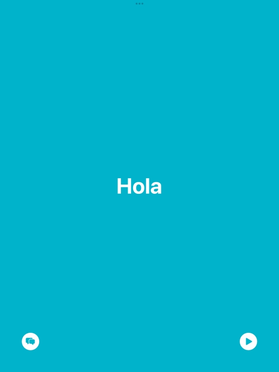 Press the split view icon to go back to display of both languages.