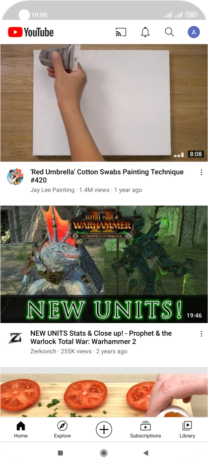 Press the upload icon.