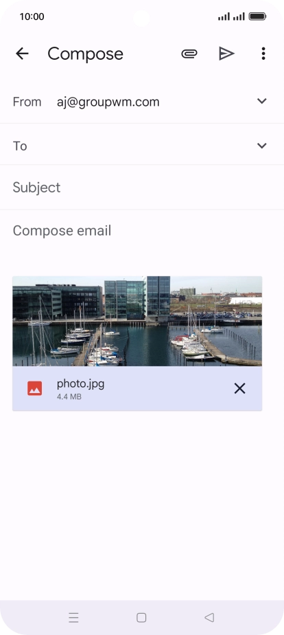 Press the field next to 