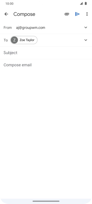 Press Subject and key in the required subject.