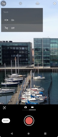 Press the required setting. Press the required setting.