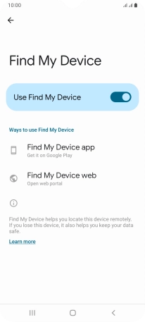 Press the Home key to return to the home screen.