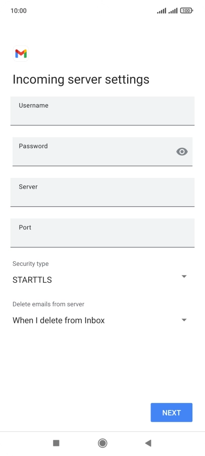 Press the field below 