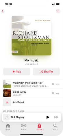 Go to the required category or playlist and press the required audio file. Go to the required category or playlist and press the required audio file.