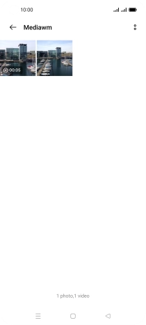 Press the required picture or video clip.