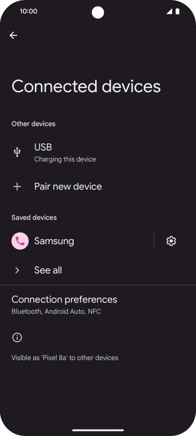 Slide your finger upwards starting from the bottom of the screen to return to the home screen.