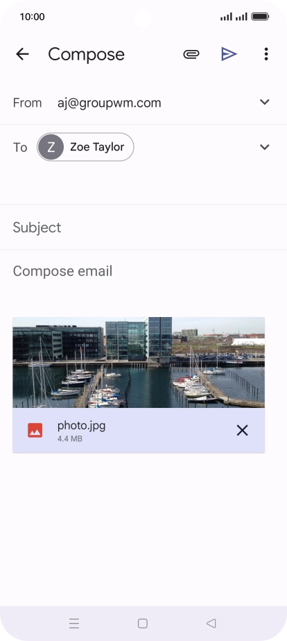 Press Subject and key in the required subject.