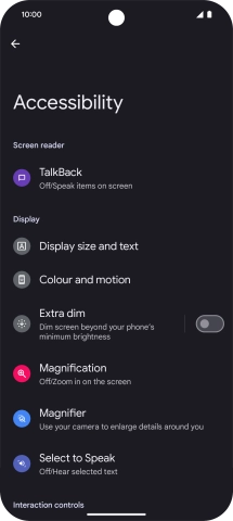 Press the required category below 