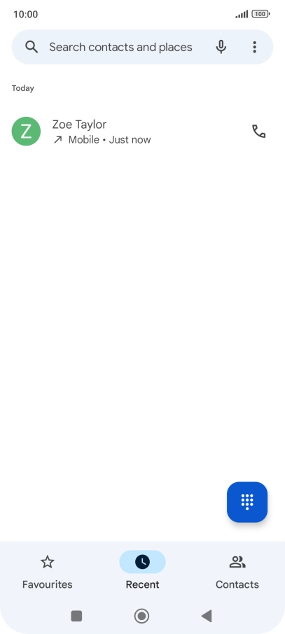 Press and hold the required phone number. Press and hold the required phone number.