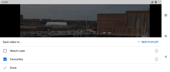 Press the required playlist.